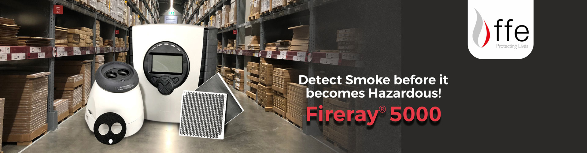 Protect your premises from fire with easily aligned Beam Smoke Detector